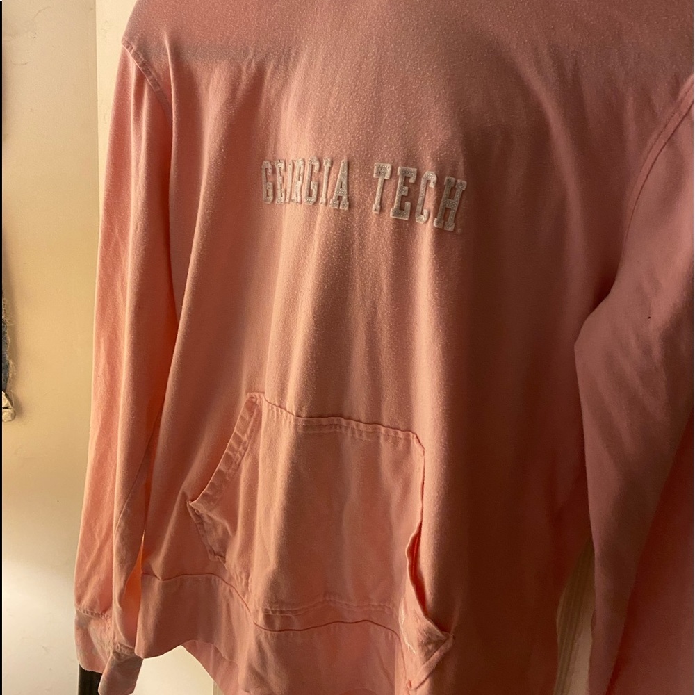 Georgia Tech light weight long sleeve hoodie